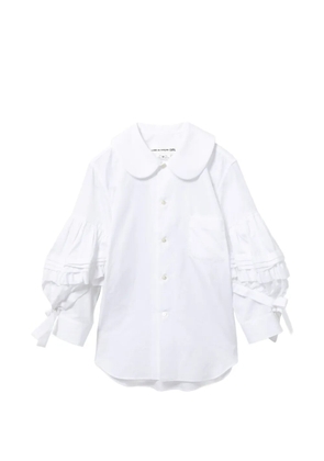 Comme Des Garçons Girl ruffled sleeve shirt - White