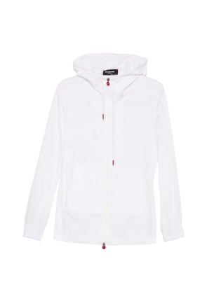 Kiton zip hoodie - White