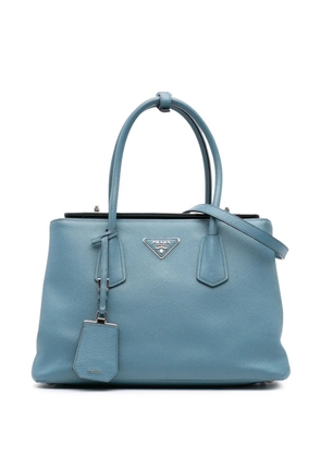 Prada Pre-Owned 2013-2024 Saffiano Cuir Turnlock Twin satchel - Blue