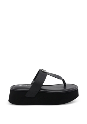 Michael Michael Kors logo-detail open-toe sandals - Black