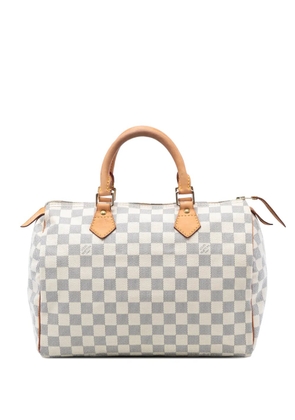 Louis Vuitton Pre-Owned 2010 Damier Azur Speedy 30 boston bag - White