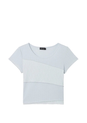 tout a coup panelled short-sleeve T-shirt - Blue