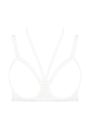 Maison Close Pure Tentation harness bra - White