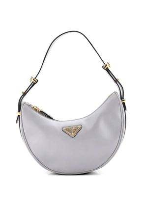 Prada Pre-Owned Arque Half Moon Leather Small hobo bag - Blue