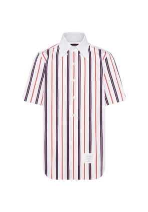 Thom Browne Repp striped poplin shirt - White