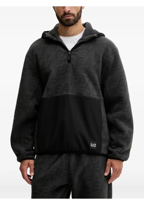 Ea7 Emporio Armani half-zip hoodie - Grey