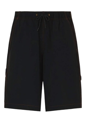 DICKIES drawstring-waist stitching shorts - Black
