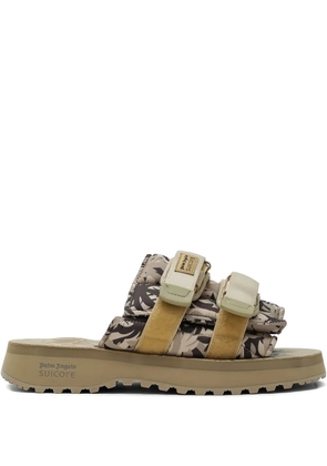Palm Angels x Suicoke Moto-P touch-strap sandals - Green