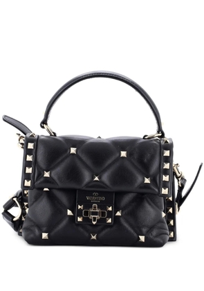 Valentino Garavani Pre-Owned Candystud Top Handle Bag Leather Mini satchel - Black