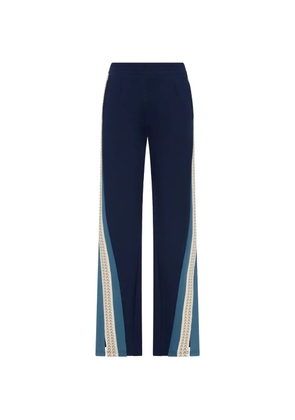 The Upside Petra side-stripe flared trousers - Blue