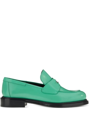 Ferragamo peny-strap leather loafers - Green
