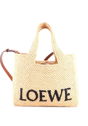 Loewe Pre-Owned Paula's Ibiza Logo Convertible Raffia Small tote bag - Neutrals