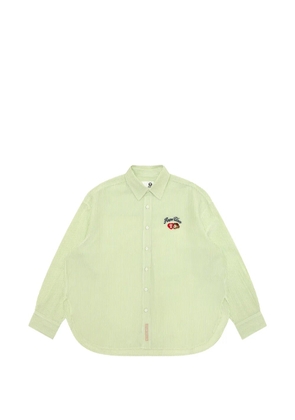 AAPE BY *A BATHING APE® striped long-sleeve shirt - Green