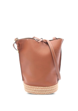 Loewe Pre-Owned 2010s Anagram Gate bucket bag - Brown