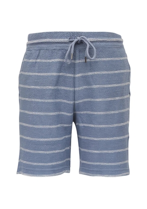 FAHERTY striped drawstring shorts - Blue