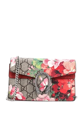 Gucci Pre-Owned Dionysus Bag Blooms Print GG Coated Canvas Super Mini crossbody bag - Brown