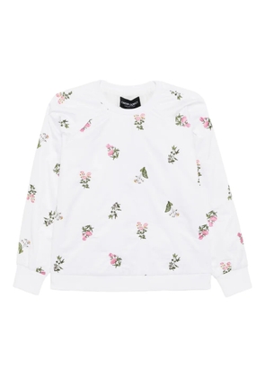 Cynthia Rowley floral-embroidered pullover - White