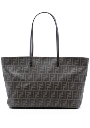 Fendi Pre-Owned 2010-2025 Medium Zucca Coated Canvas Roll tote bag - Brown