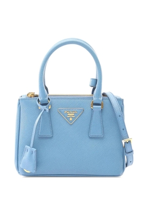 Prada Pre-Owned 2010-2025 Small Saffiano Lux Galleria Double Zip satchel - Blue