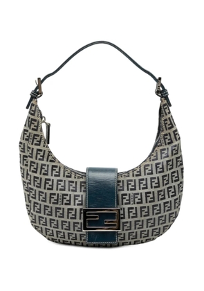 Fendi Pre-Owned 2000-2010 Zucchino Canvas Croissant shoulder bag - Grey