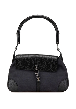 Gucci Pre-Owned 2000-2015 Canvas Bamboo Jackie hobo bag - Black