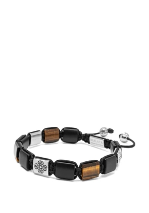 Nialaya Jewelry dorje flatbead multi-stone bracelet - Black