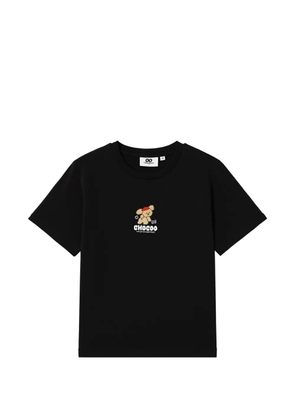 CHOCOOLATE logo-embroidered T-shirt - Black