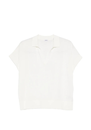 ASPESI V-neck short-sleeve top - Neutrals