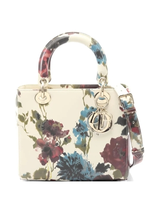 Christian Dior Pre-Owned Lady Dior floral-pattern bag - Neutrals