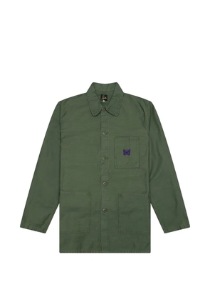 Needles embroidered overshirt - Green