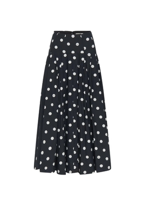 Nicholas polka-dot midi skirt - Black