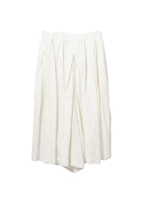 Comme Des Garçons eyelet trousers - White