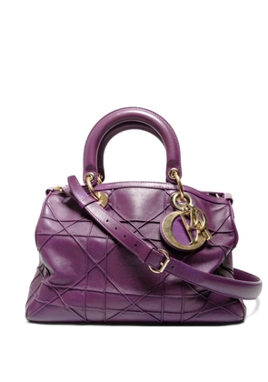 Christian Dior Pre-Owned 2009 Cannage leather tote bag - Purple