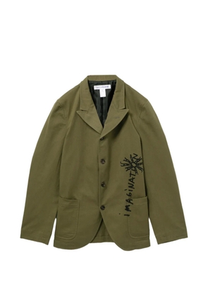 Comme Des Garçons Shirt single-breasted blazer - Green
