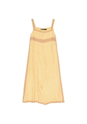 Bimba y Lola lace-detail midi dress - Yellow