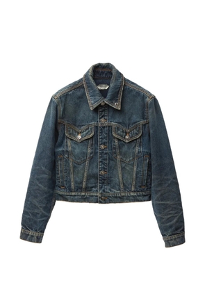 Versace button denim jacket - Blue