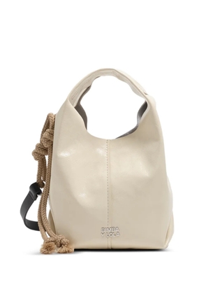Bimba y Lola knot leather mini bag - Neutrals
