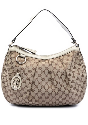 Gucci Pre-Owned 2016-2026 GG Canvas Sukey shoulder bag - White