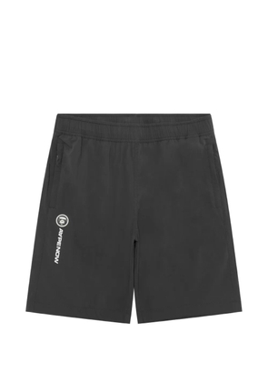 AAPE BY *A BATHING APE® logo-lettering shorts - Grey
