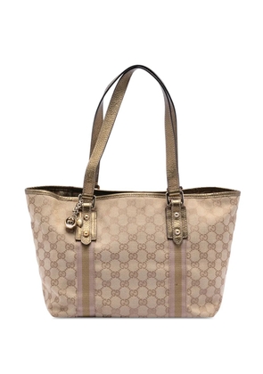 Gucci Pre-Owned 2016-2026 GG Canvas Web Jolicoeur tote bag - Gold