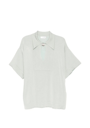 Jil Sander pin polo top - Green
