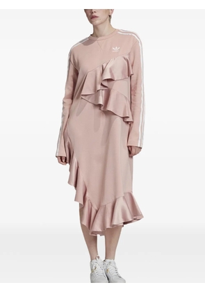 adidas ruffled asymmetric dress - Pink