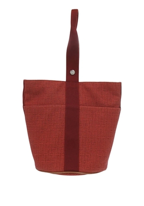 Hermès Pre-Owned 2000-2026 Toile Saxo MM bucket bag - Orange