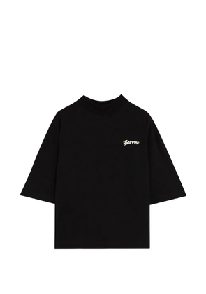 BARROW printed boxy T-shirt - Black