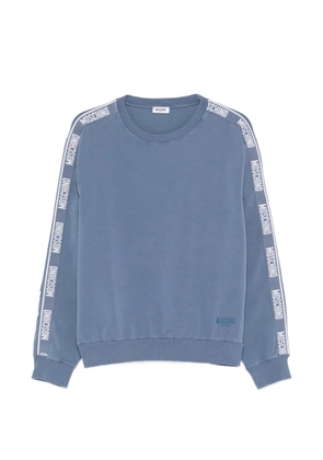 Moschino logo-lettering sweatshirt - Blue