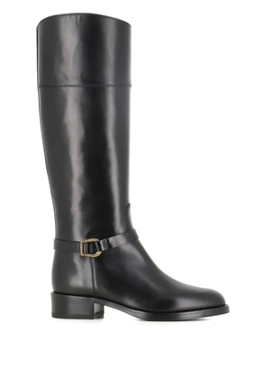 Sartore 40mm buckle-strap leather boots - Black