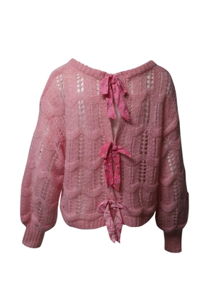 LoveShackFancy cable-knit sweater - Pink