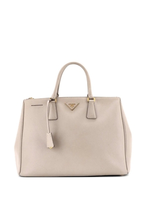 Prada Pre-Owned Double Zip Lux Saffiano Leather Large tote bag - Grey