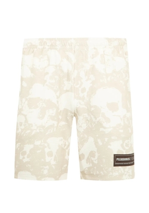 Pleasures Despair skull-print shorts - Neutrals