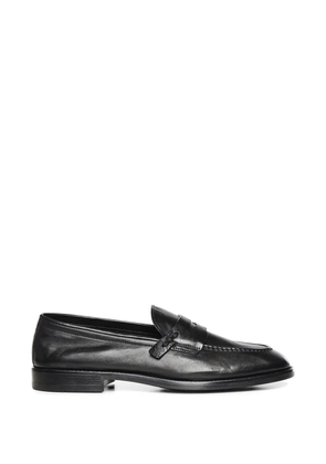 Galliano leather loafers - Black
